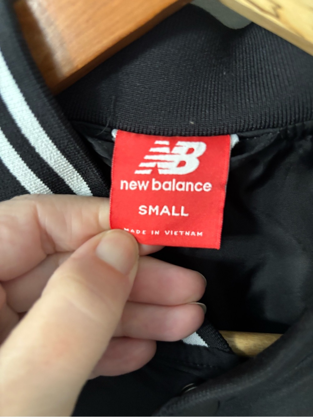 NWOT New Balance Women's Black Varsity Jacket - Picture 4 of 7
